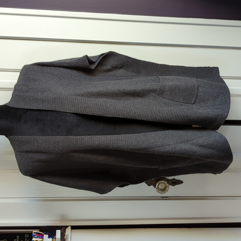 Old Navy knitted dark gray kimono/shawl sweater